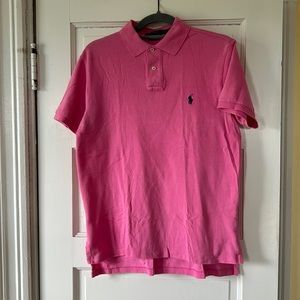 Ralph Lauren Polo: Men’s size medium pink polo T-shirt